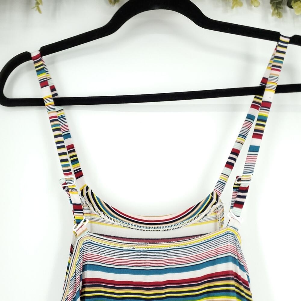 Lane Bryant High Neck Convertible Strap Striped Maxi Dress 18/20 - Picture 9 of 11
